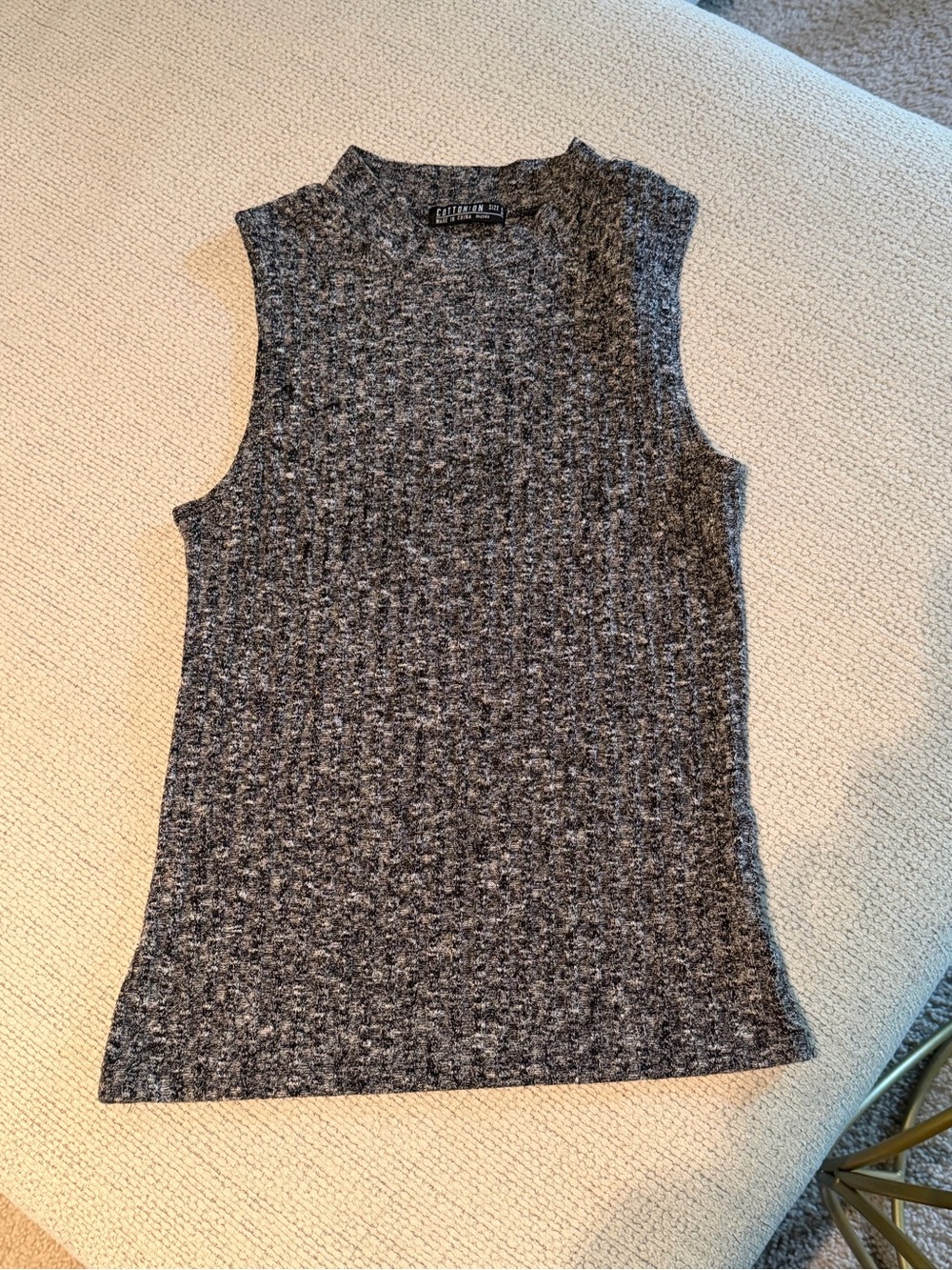 Cotton On Grey Ribbed Sleeveless Tank